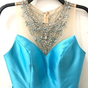 Blue party dress